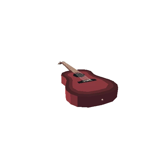 Acoustic Guitar Red